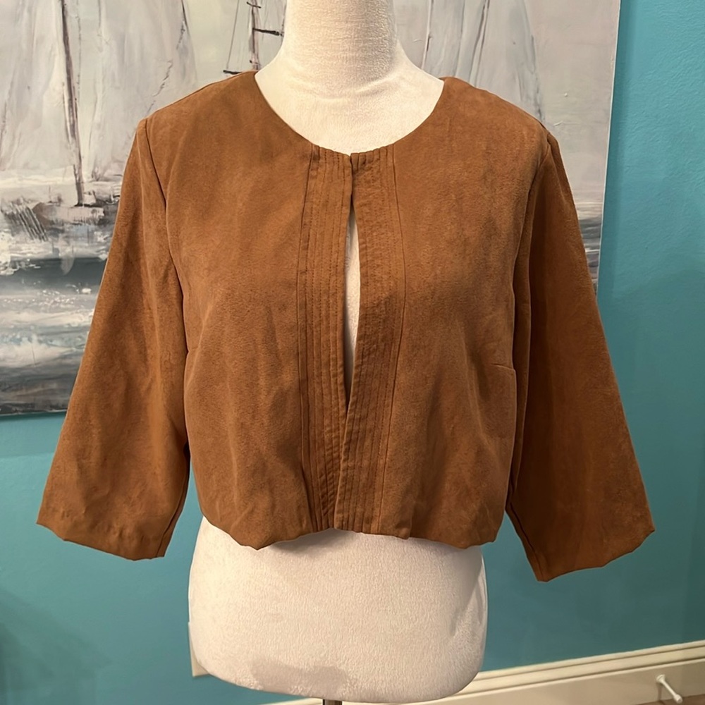 NWT R&K Brown Shrug, 14P